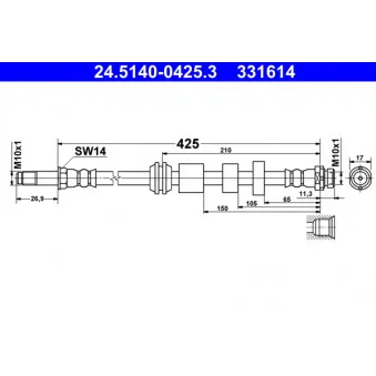 Flexible de frein ATE 24.5140-0425.3