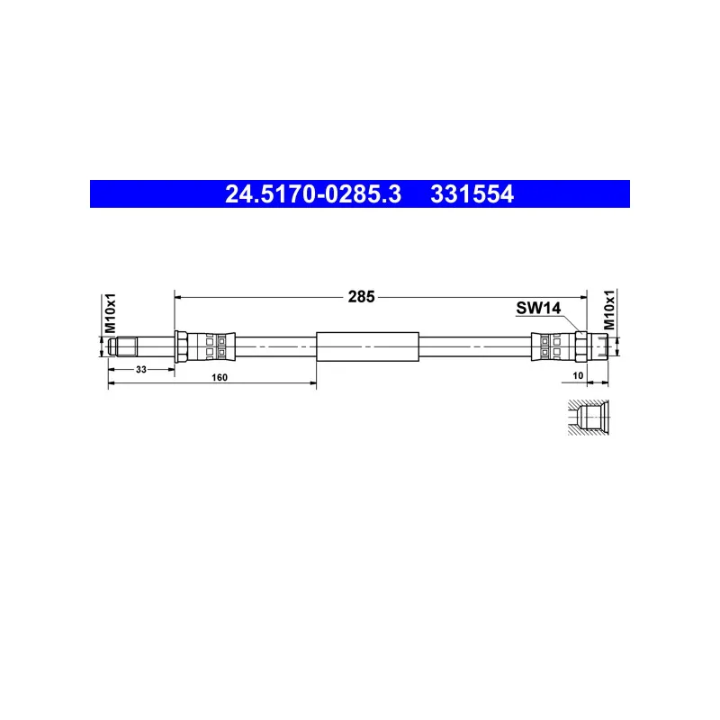 Flexible de frein ATE 24.5170-0285.3