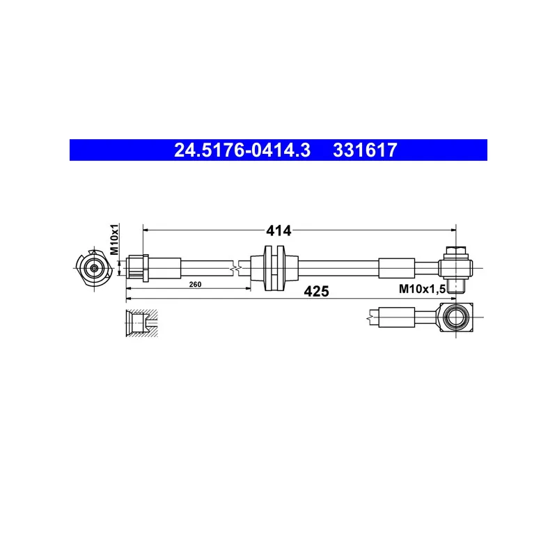 Flexible de frein ATE 24.5176-0414.3