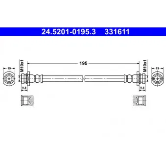 Flexible de frein ATE 24.5201-0195.3