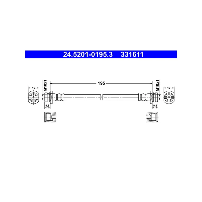 Flexible de frein ATE 24.5201-0195.3