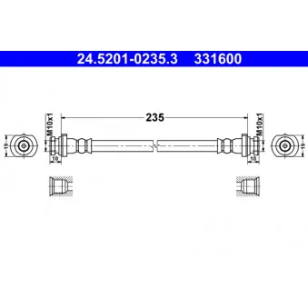 Flexible de frein ATE 24.5201-0235.3