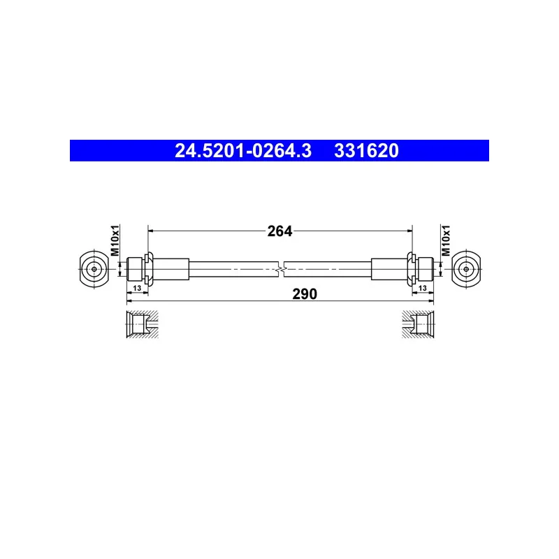 Flexible de frein ATE 24.5201-0264.3
