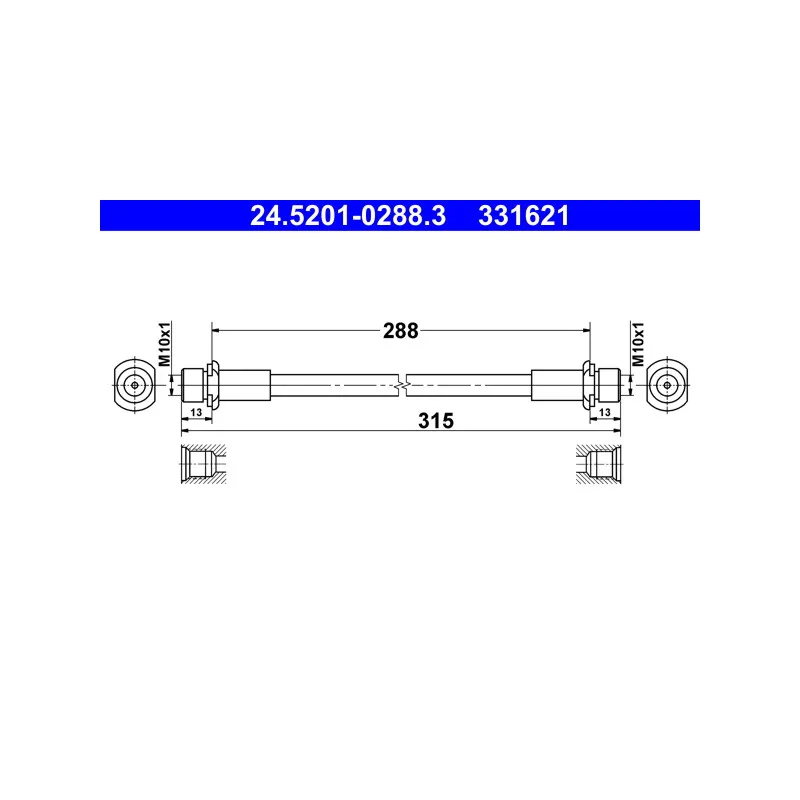 Flexible de frein ATE 24.5201-0288.3