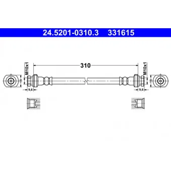 Flexible de frein ATE 24.5201-0310.3