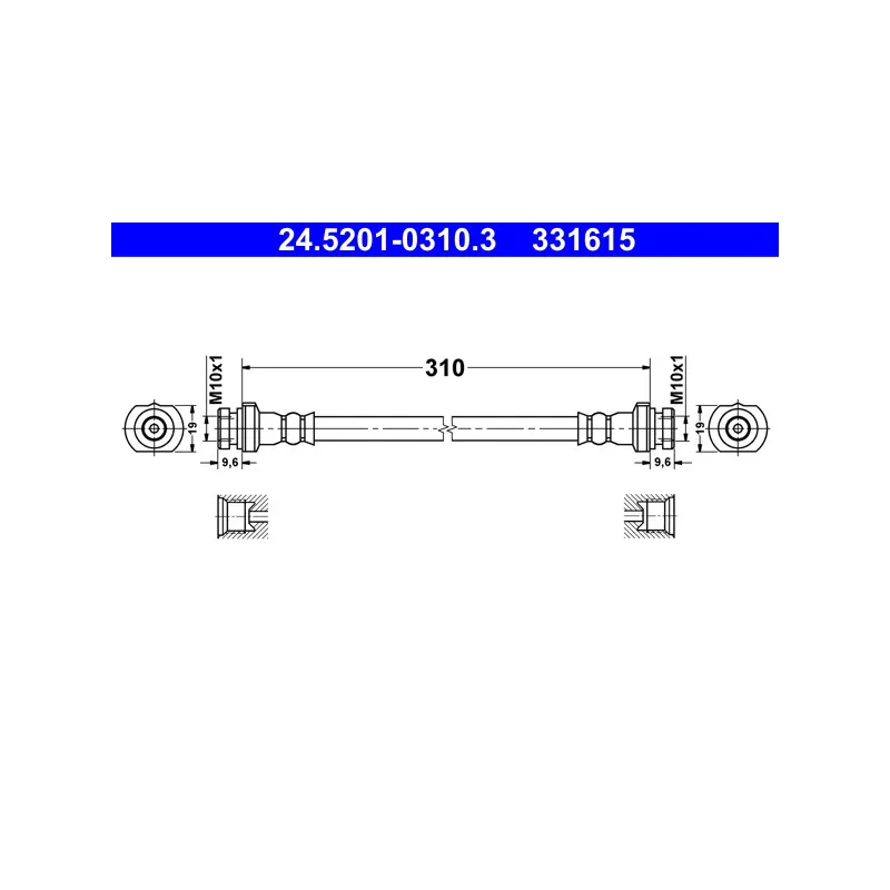 Flexible de frein ATE 24.5201-0310.3