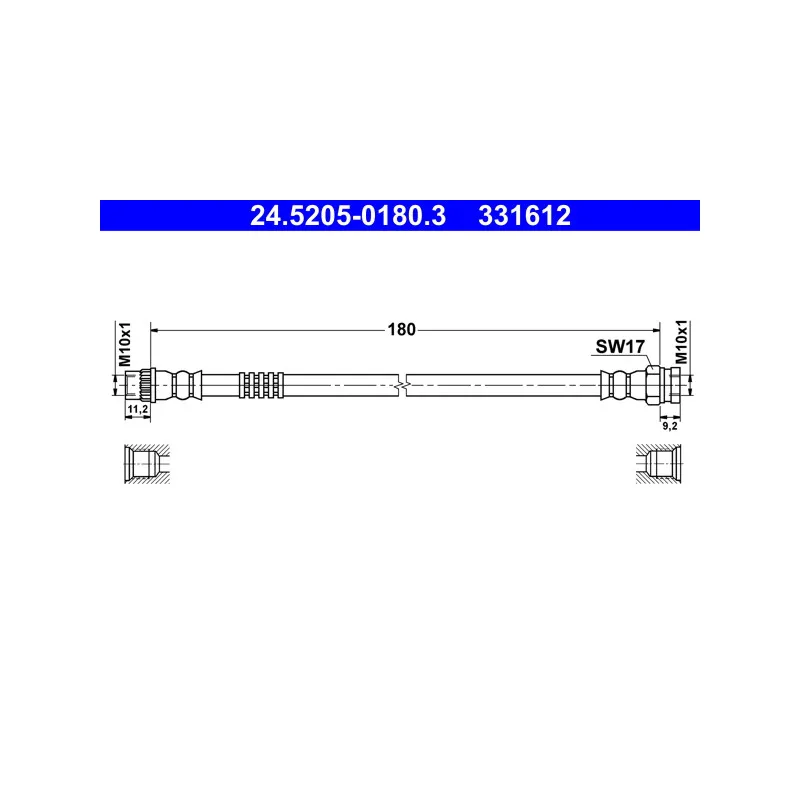 Flexible de frein ATE 24.5205-0180.3