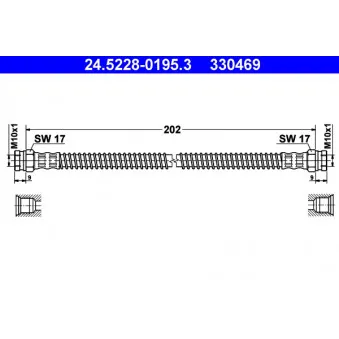 Flexible de frein ATE 24.5228-0195.3