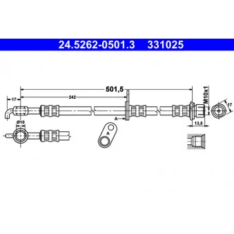 Flexible de frein ATE 24.5262-0501.3