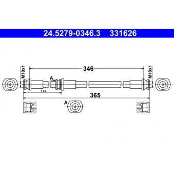Flexible de frein ATE 24.5279-0346.3