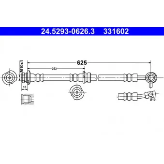 Flexible de frein ATE 24.5293-0626.3