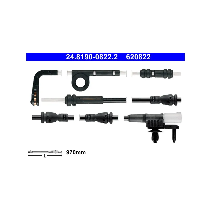 Contact d'avertissement, usure des plaquettes de frein ATE 24.8190-0822.2
