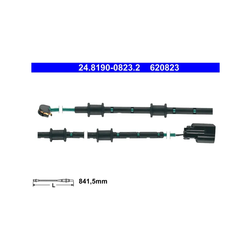 Contact d'avertissement, usure des plaquettes de frein ATE 24.8190-0823.2