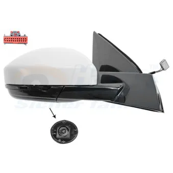 Rétroviseur extérieur VAN WEZEL 0259818
