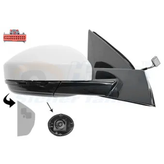 Rétroviseur extérieur VAN WEZEL 0259828