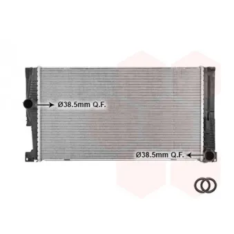 Radiateur, refroidissement du moteur VAN WEZEL 06012714