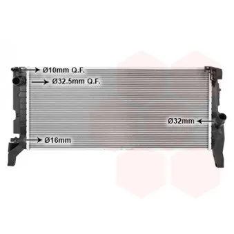 Radiateur, refroidissement du moteur VAN WEZEL 06012724