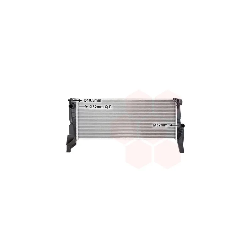 Radiateur, refroidissement du moteur VAN WEZEL 06012725