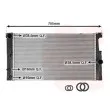Radiateur, refroidissement du moteur VAN WEZEL 06012766 - Visuel 1