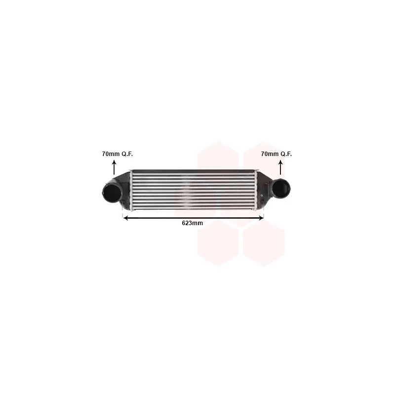 Radiateur, refroidissement du moteur VAN WEZEL 06014719