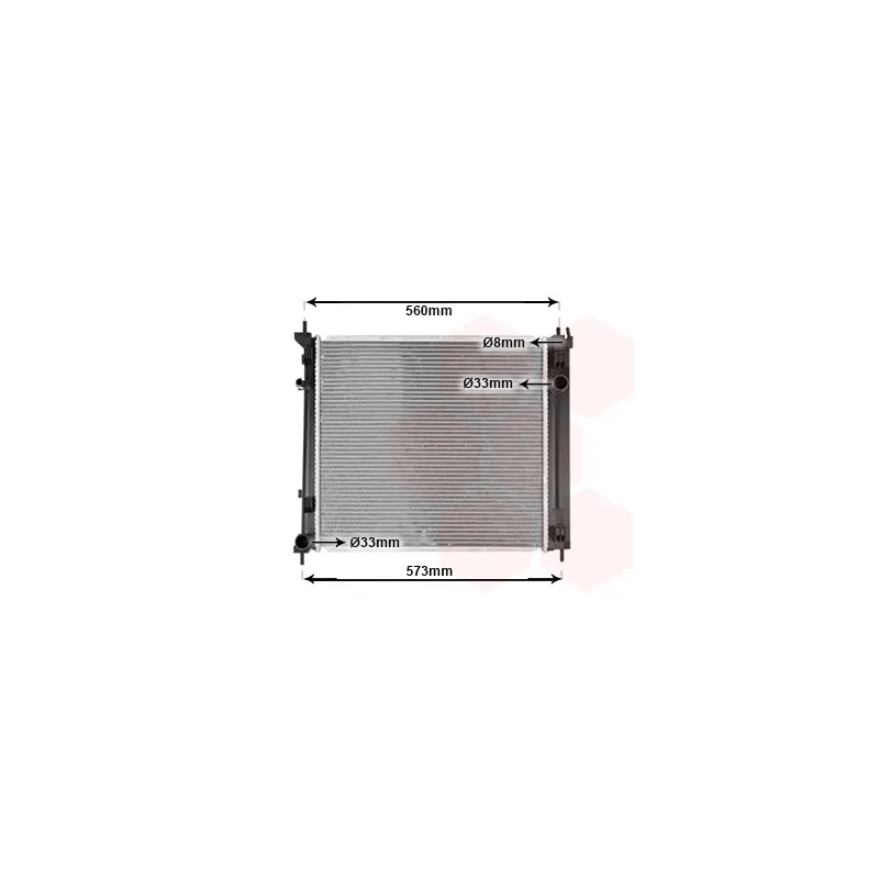 Radiateur, refroidissement du moteur VAN WEZEL 13012716