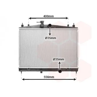 Radiateur, refroidissement du moteur VAN WEZEL 13012717