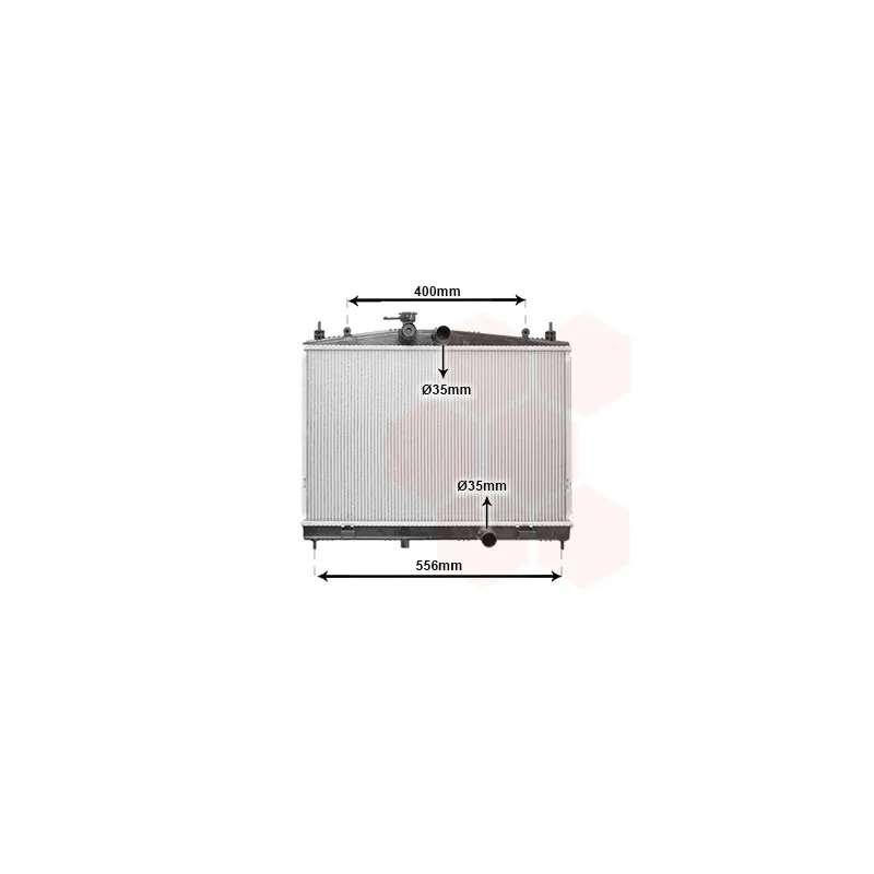 Radiateur, refroidissement du moteur VAN WEZEL 13012717