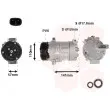 Compresseur, climatisation VAN WEZEL 1701K704 - Visuel 2