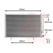 Condenseur, climatisation VAN WEZEL 18005615 - Visuel 1