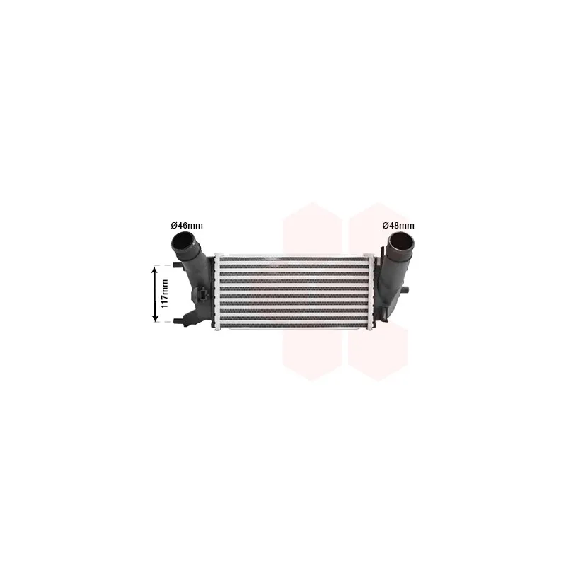 Intercooler, échangeur VAN WEZEL 18014728