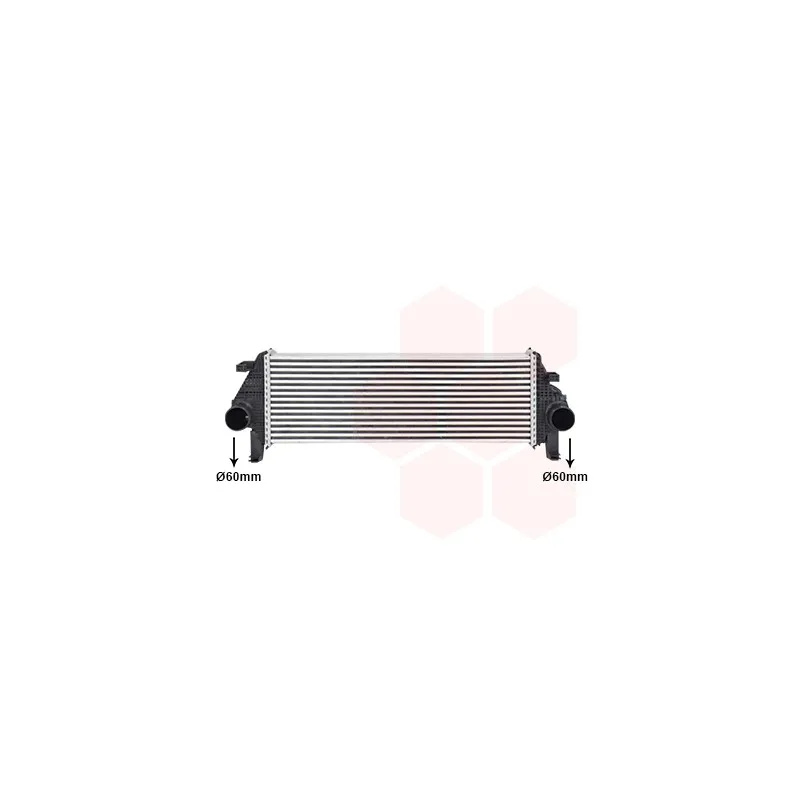 Intercooler, échangeur VAN WEZEL 21014703