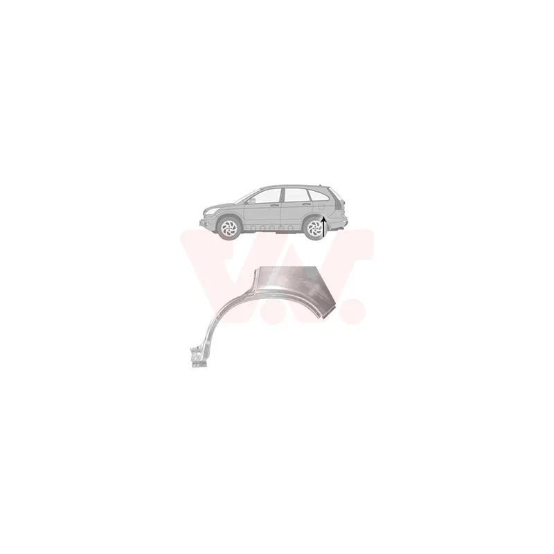 Panneau latéral arrière gauche VAN WEZEL 2568147