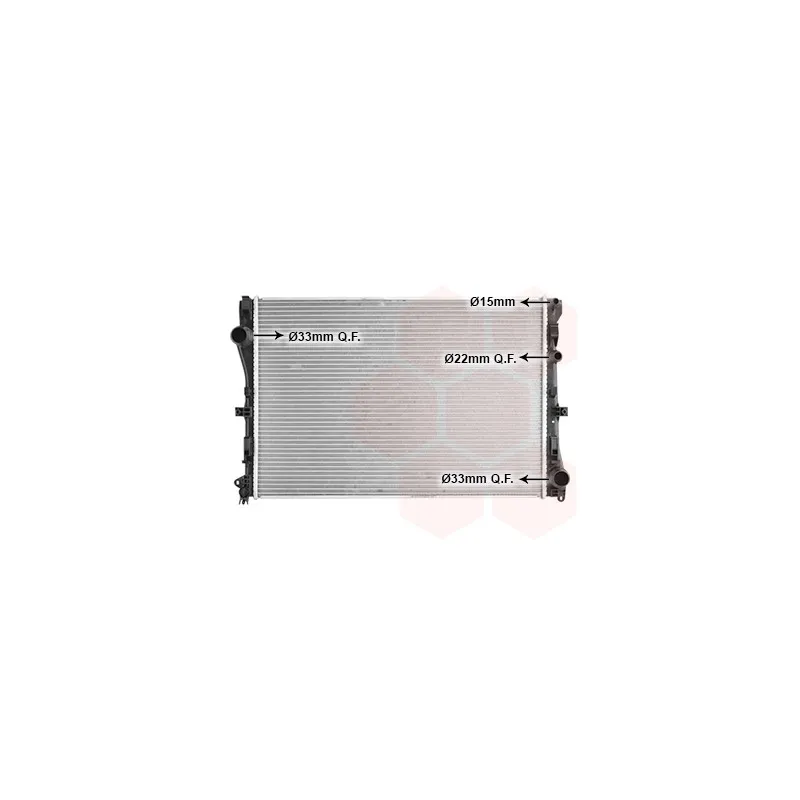 Radiateur, refroidissement du moteur VAN WEZEL 30012719