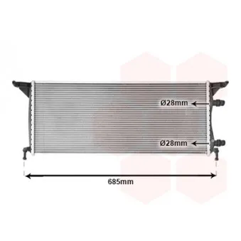 Radiateur, refroidissement du moteur VAN WEZEL 30012720
