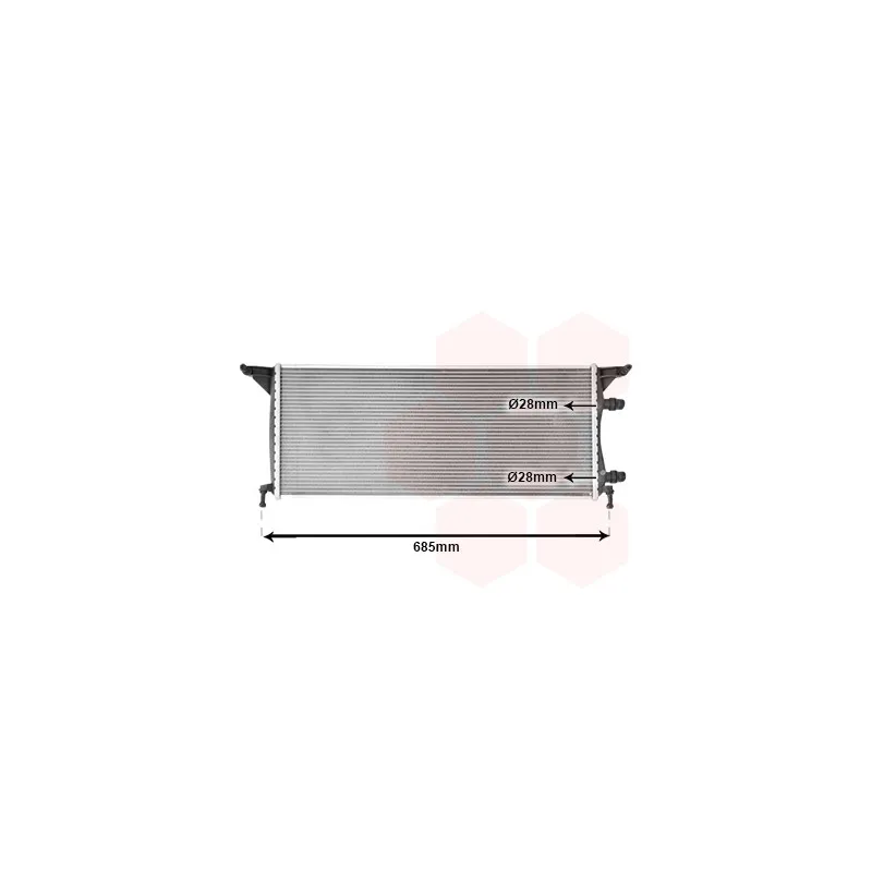 Radiateur, refroidissement du moteur VAN WEZEL 30012720