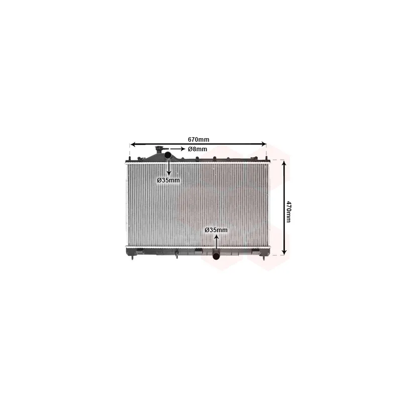 Radiateur, refroidissement du moteur VAN WEZEL 32012708