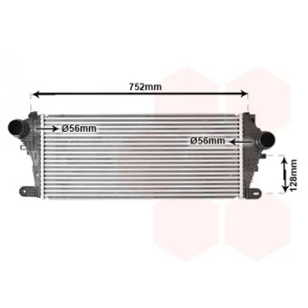 Intercooler, échangeur VAN WEZEL 37014714