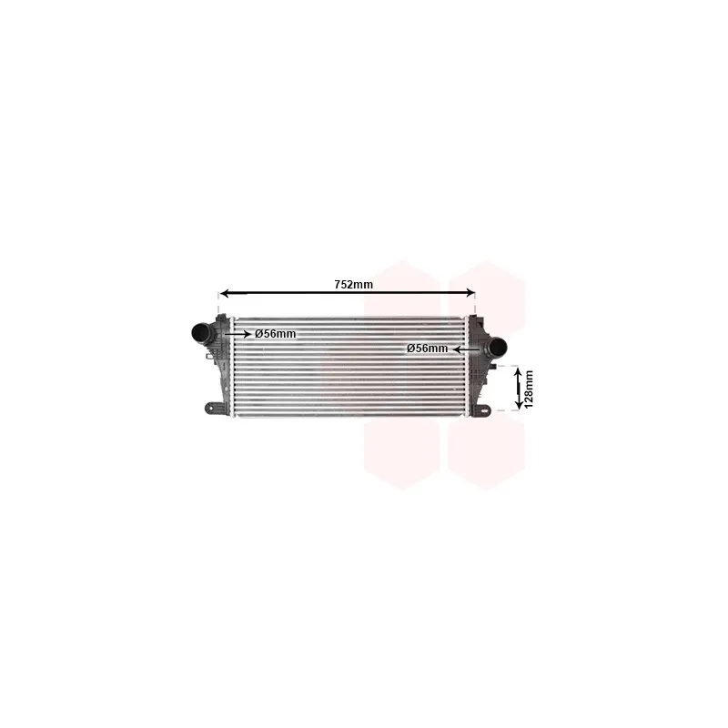 Intercooler, échangeur VAN WEZEL 37014714