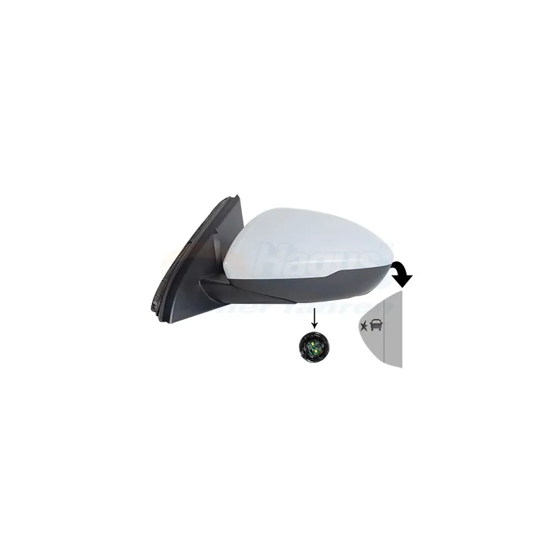 Rétroviseur extérieur VAN WEZEL 3854825