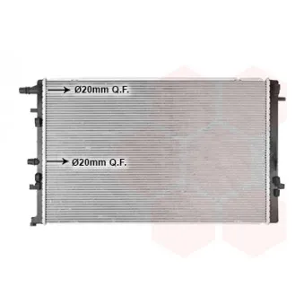 Radiateur, refroidissement du moteur VAN WEZEL 43012714