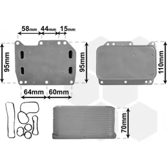 Boîtier, filtre à huile VAN WEZEL 43013704