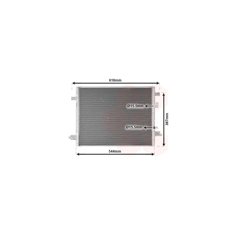 Condenseur, climatisation VAN WEZEL 43015704