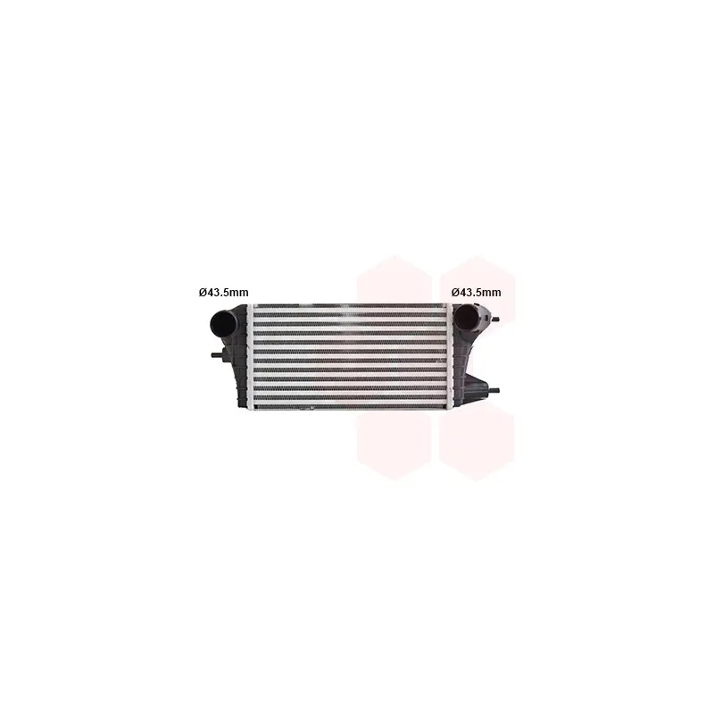 Intercooler, échangeur VAN WEZEL 52014704