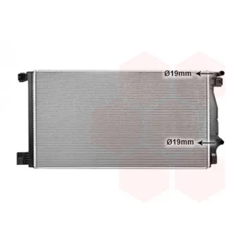 Radiateur, refroidissement du moteur VAN WEZEL 53012710