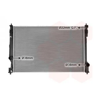 Radiateur, refroidissement du moteur VAN WEZEL 53012714