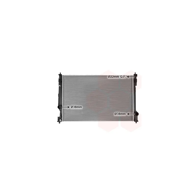 Radiateur, refroidissement du moteur VAN WEZEL 53012714