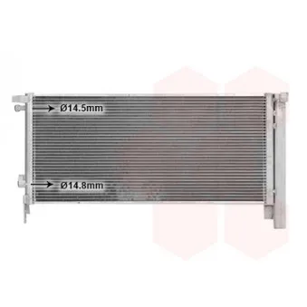 Condenseur, climatisation VAN WEZEL 53015715