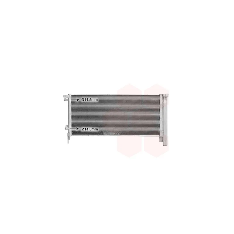 Condenseur, climatisation VAN WEZEL 53015715