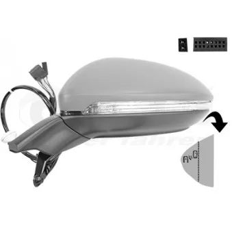 Rétroviseur extérieur VAN WEZEL 5775815