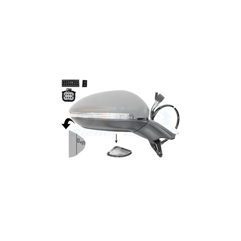 Rétroviseur extérieur VAN WEZEL 5775828